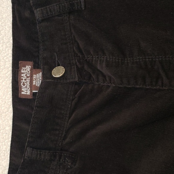 Black corduroy pants by Michael Kors . - Picture 3 of 7